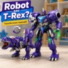 Robot transformabil manual în T-Rex mov cu articulații