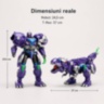 Robot transformabil manual în T-Rex mov cu articulații
