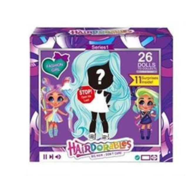 Păpușă Hairdorables Pets cu accesorii – Unicorni cățeluși, vândută la bucată