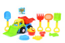 Camion cu 9 Accesorii de Nisip, 38cm