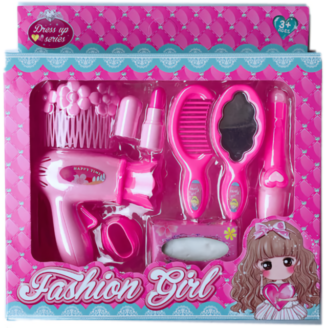 Set Coafor cu Uscător, Oglindă și Accesorii de Aranjat Părul