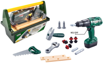 Trusa Bormașină Electrică cu Scule și Unelte de Construcție | image
