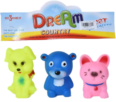 Set 3 Animăluțe de Baie cu Piuitoare | image