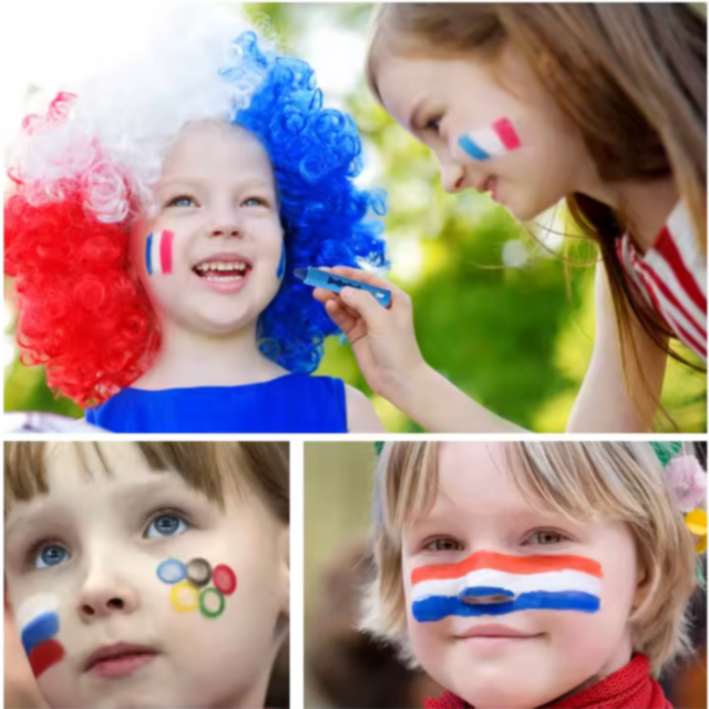 Set 8 Creioane Colorate pentru Față și Corp