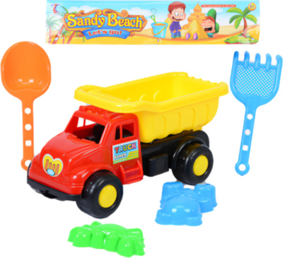 Camion cu 4 Accesorii de Nisip, 34cm  | image