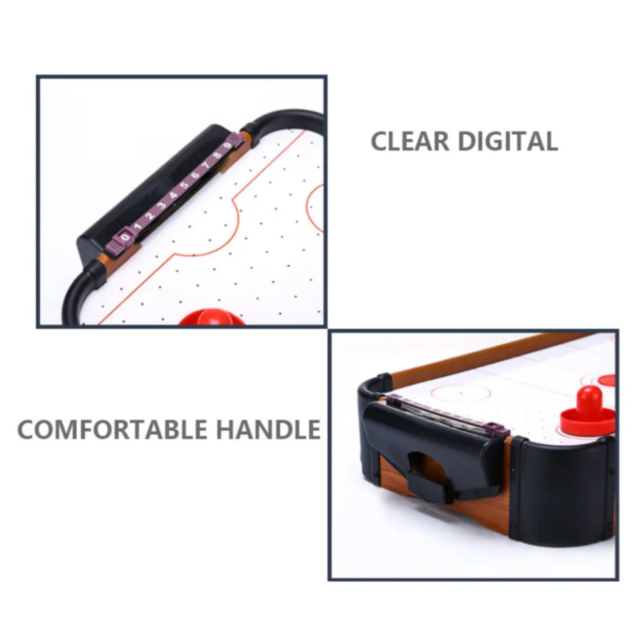 Masă de Air Hockey Compactă pentru Distracție Acasă