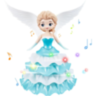 Păpușă Interactivă Zâna de Gheață cu Lumină, Muzică și Mișcare 360°