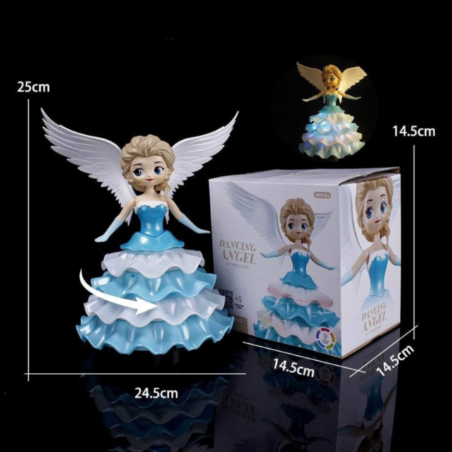 Păpușă Interactivă Zâna de Gheață cu Lumină, Muzică și Mișcare 360°