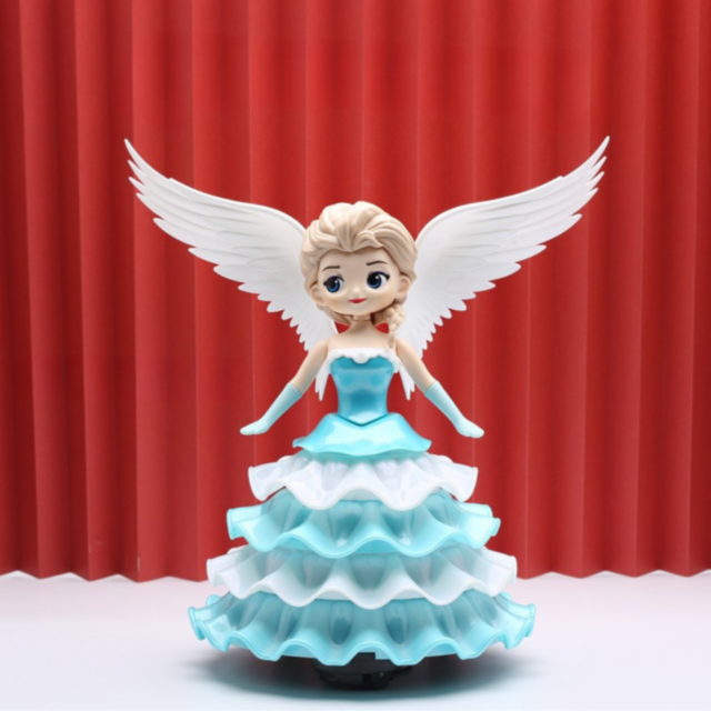 Păpușă Interactivă Zâna de Gheață cu Lumină, Muzică și Mișcare 360°