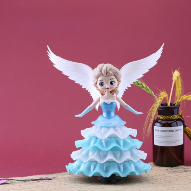 Păpușă Interactivă Zâna de Gheață cu Lumină, Muzică și Mișcare 360°