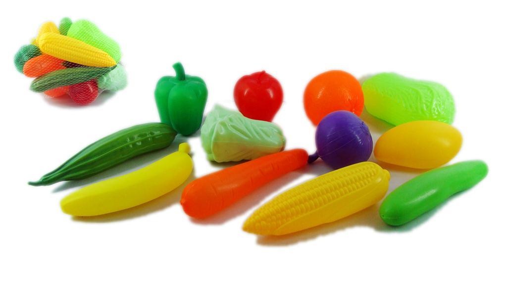 Plasa cu 12 Legume , set Educativ