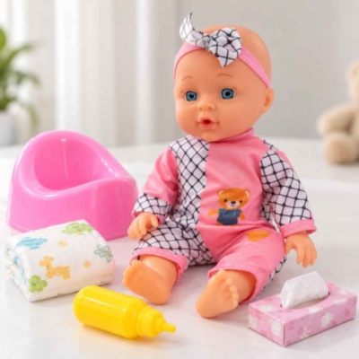Păpușă bebeluș 28 cm cu sunete și accesorii | image