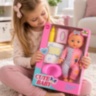 Păpușă bebeluș 28 cm cu sunete și accesorii