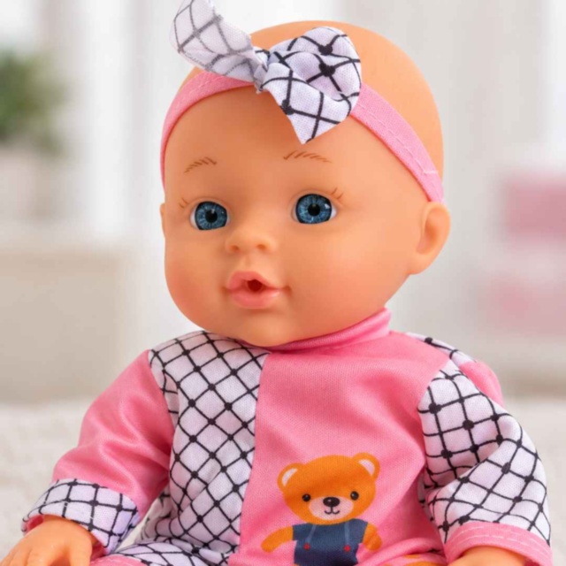 Păpușă bebeluș 28 cm cu sunete și accesorii