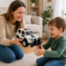 Mașină de poliție SUV cu inerție, lungime 31 cm