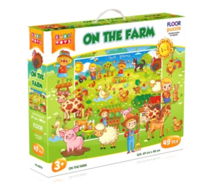 Puzzle cu 49 Piese Mari  Animale de la Fermă | image