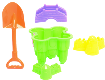 Găletușă cu 4 Accesorii de Nisip, 28cm | image