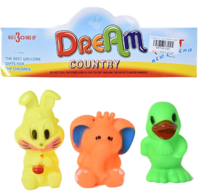 Set 3 Animăluțe de Baie cu Piuitoare | image