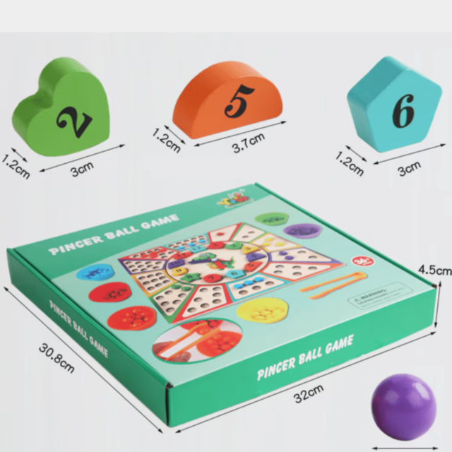 Ceas Educațional cu Dinozaur – Joc de Sortare Culori și Forme din Lemn