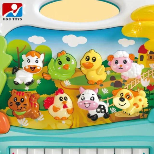 Pian Muzical Interactiv pentru Copii "Animal Musical Piano"