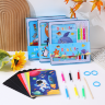 Set Creativ Montessori - Cărți de Colorat și Răzuire – Tematică Viața Marină