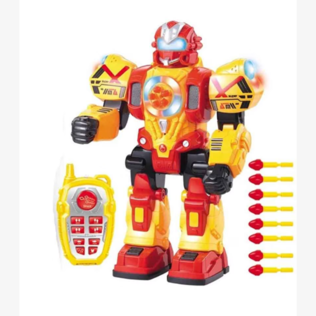 Robot Interactiv cu Telecomandă și Proiectile - Joc de Luptă pentru Copii