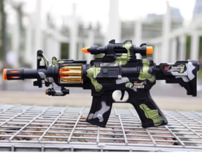 Mitralieră Jucărie cu Lumină și Sunet | image