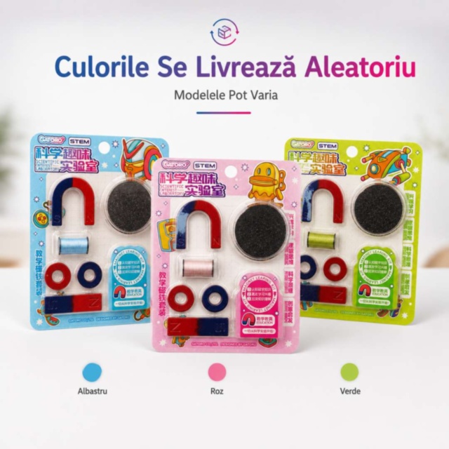 Set STEM Magnetic pentru Experimente și Învățare prin Joacă