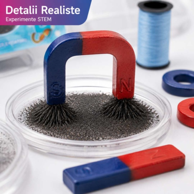 Set STEM Magnetic pentru Experimente și Învățare prin Joacă