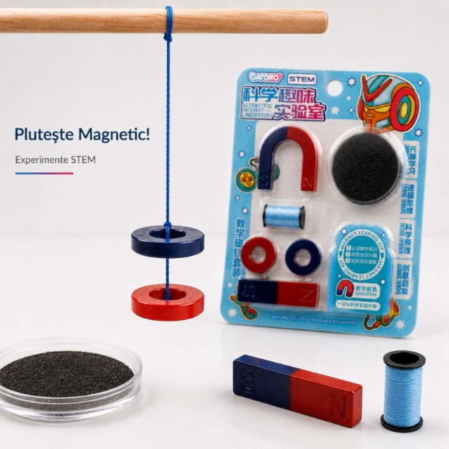 Set STEM Magnetic pentru Experimente și Învățare prin Joacă