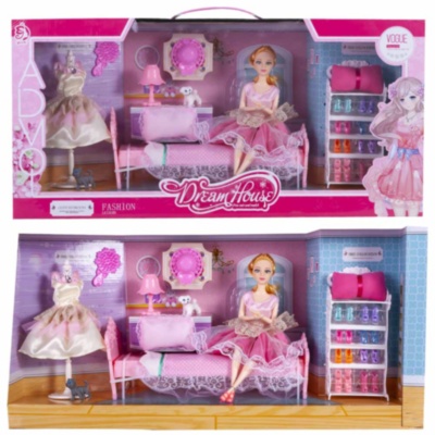 Mega Set Dormitor Luxos Barbie cu Păpușă | image