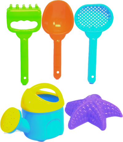 Set Stropitoare cu 4 Accesorii Nisip | image