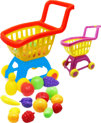 Cărucior de Cumpărături Supermarket cu 15 Fructe | image