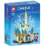 Castelul Disney de construcție cu figurina Mickey Mouse