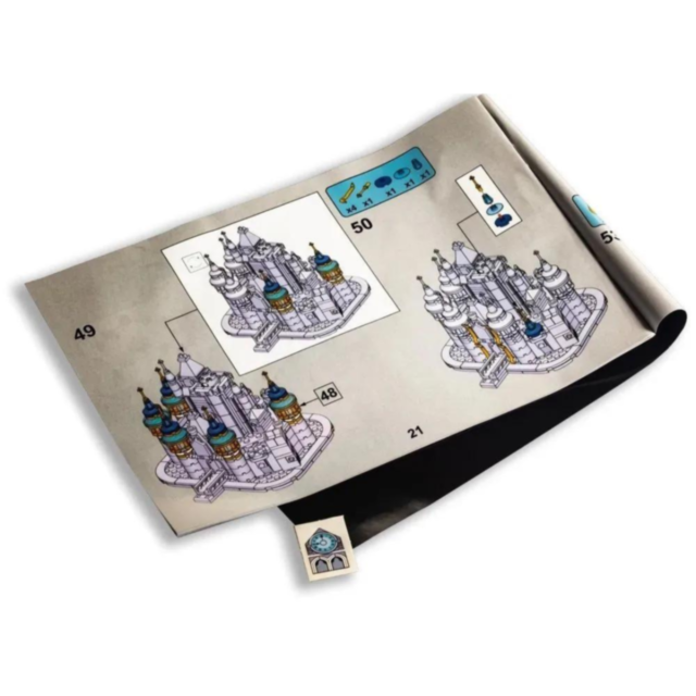 Castelul Disney de construcție cu figurina Mickey Mouse