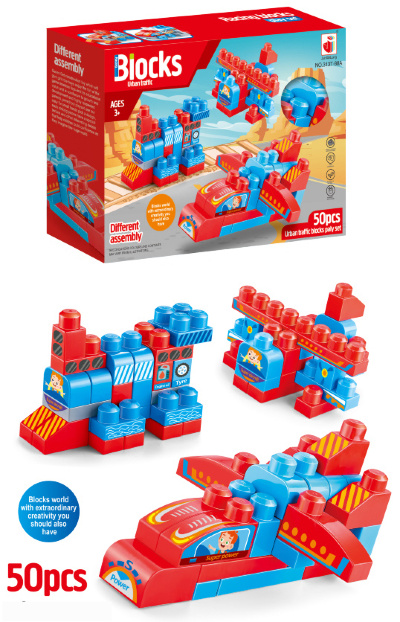 Vehicule, Set Blocuri Mari de Construcție 56 piese | image