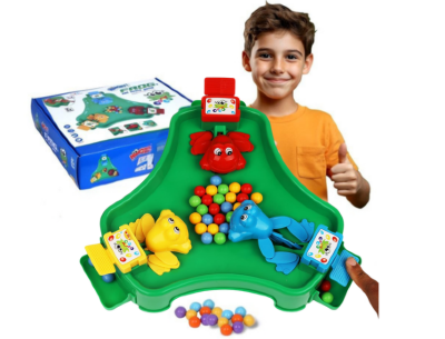 Joc Interactiv Crazy Frog cu Broscuțe Mâncăcioase și Bile Colorate | image
