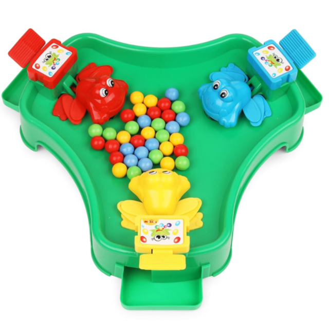 Joc Interactiv Crazy Frog cu Broscuțe Mâncăcioase și Bile Colorate