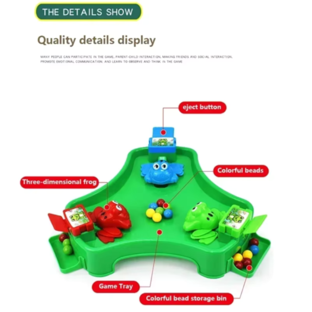 Joc Interactiv Crazy Frog cu Broscuțe Mâncăcioase și Bile Colorate