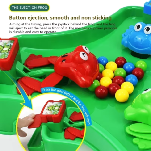 Joc Interactiv Crazy Frog cu Broscuțe Mâncăcioase și Bile Colorate