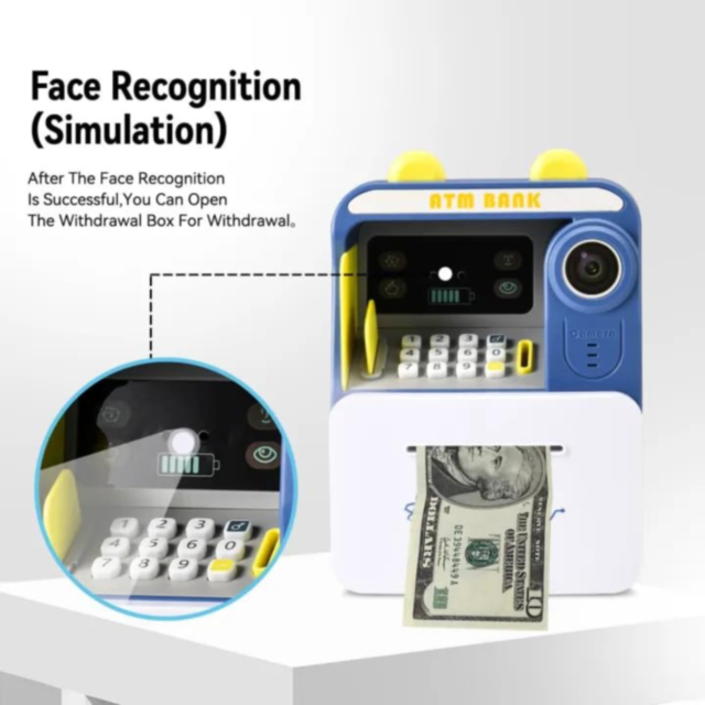 Pușculiță Interactivă ATM cu Recunoaștere Facială Simulată