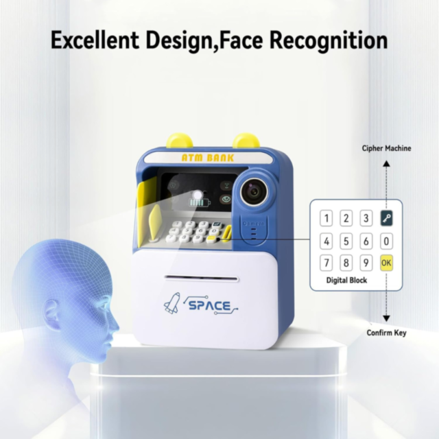 Pușculiță Interactivă ATM cu Recunoaștere Facială Simulată