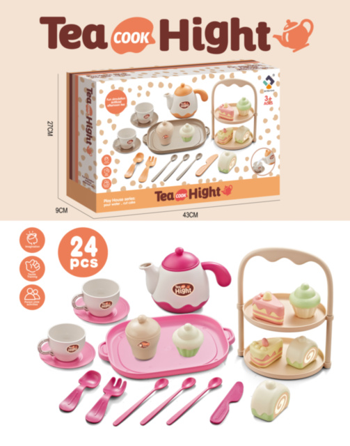 Set de Ceai cu 24 de Piese - Tea Cook Hight pentru Joc de Rol