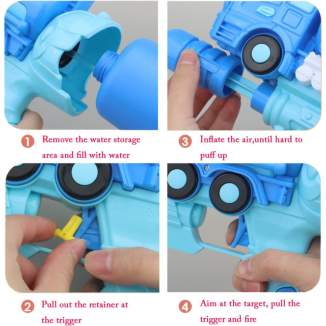 Pistol cu Apă 750 ml, Design Food Truck (culoare aleatorie)