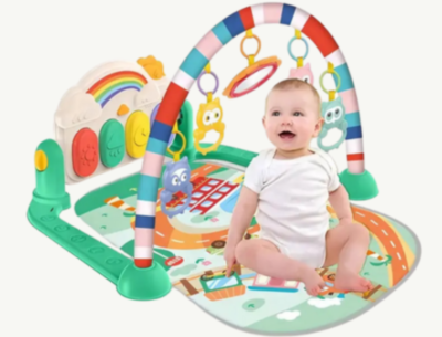 Saltea Interactivă Bebe cu Pian și Jucării Suspendate | image