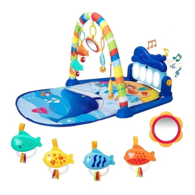 Covoraș Muzical pentru Bebeluși cu Pian și Arc