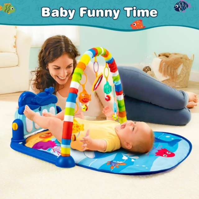 Covoraș Muzical pentru Bebeluși cu Pian și Arc