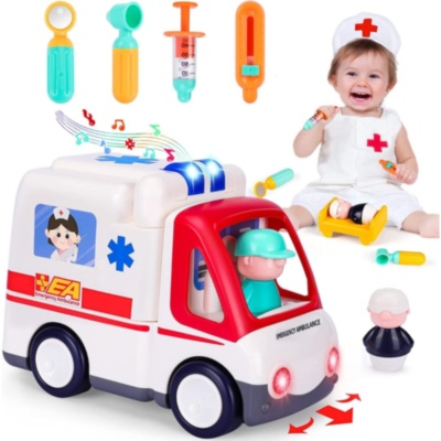Ambulanță de Jucărie cu Set Doctor și Pacient | image