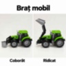 Tractor de jucărie cu inerție și braț mobil