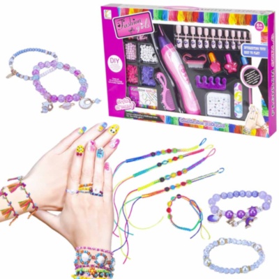 Set 2 în 1, Dispozitiv de Prins Mărgele în Păr și Manichiură  | image